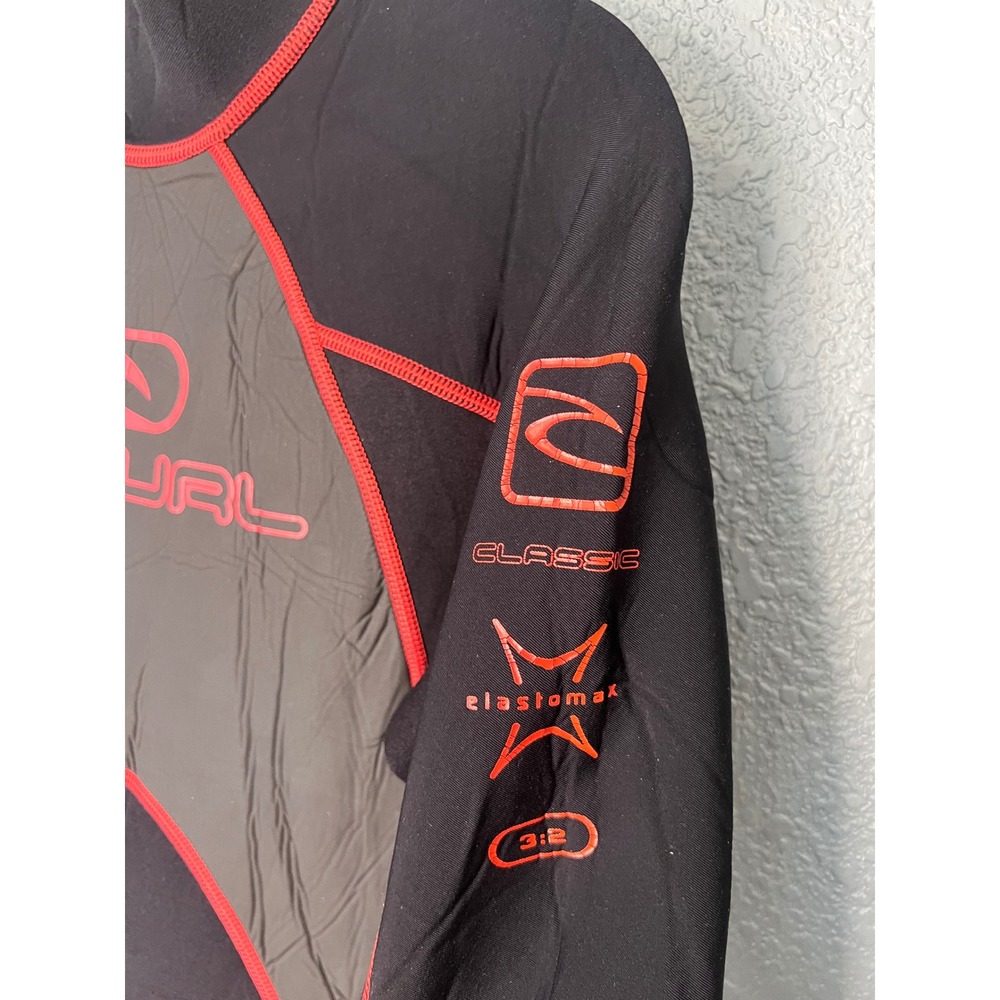 Rip Curl Classic Elastomax 3:2 Wetsuit Womens Medium Black Red Full Suit - Picture 4 of 15